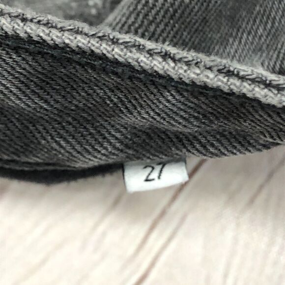 Boyish by Her Women Black Denim Shorts Size 27 Style Cody Cotton Blend B289 -4 - Picture 13 of 16